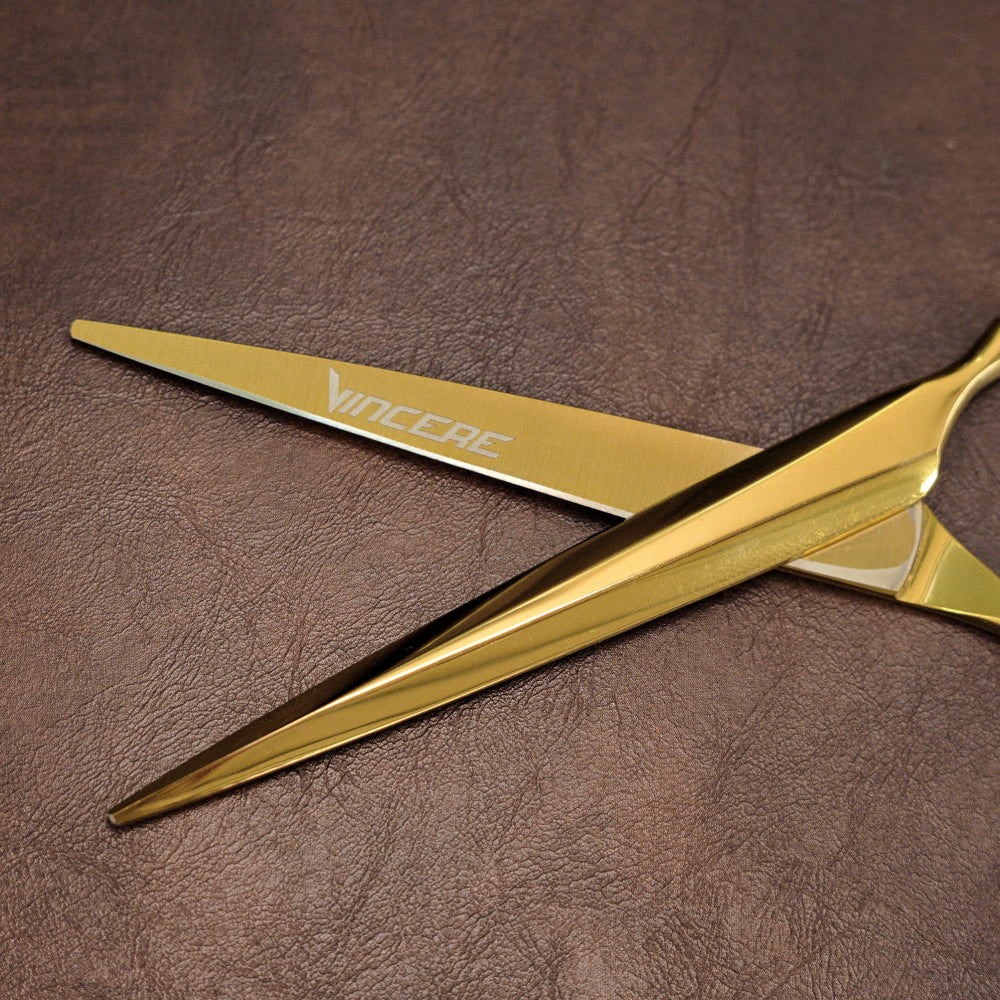 Vincere Whisper Knight Gold Scissors 6.5"