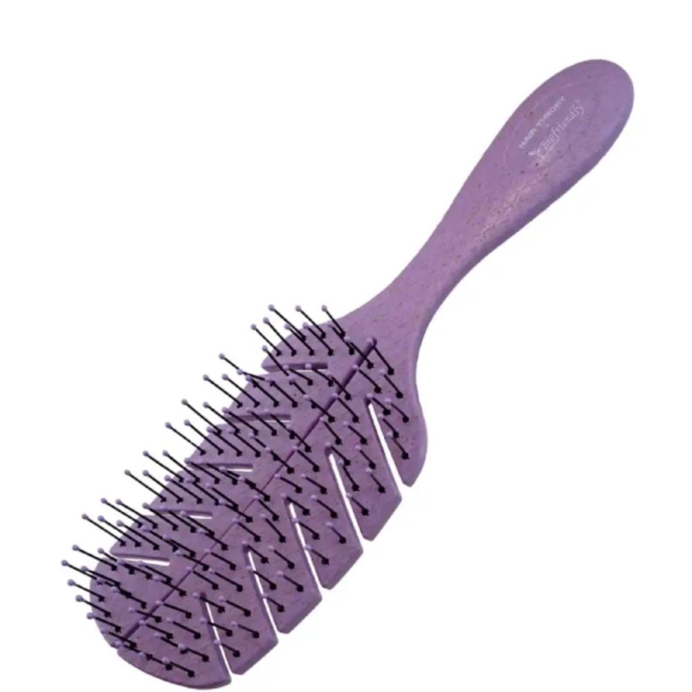 Hair Theory x Biofriendly Leaf Detangling Brush Purple