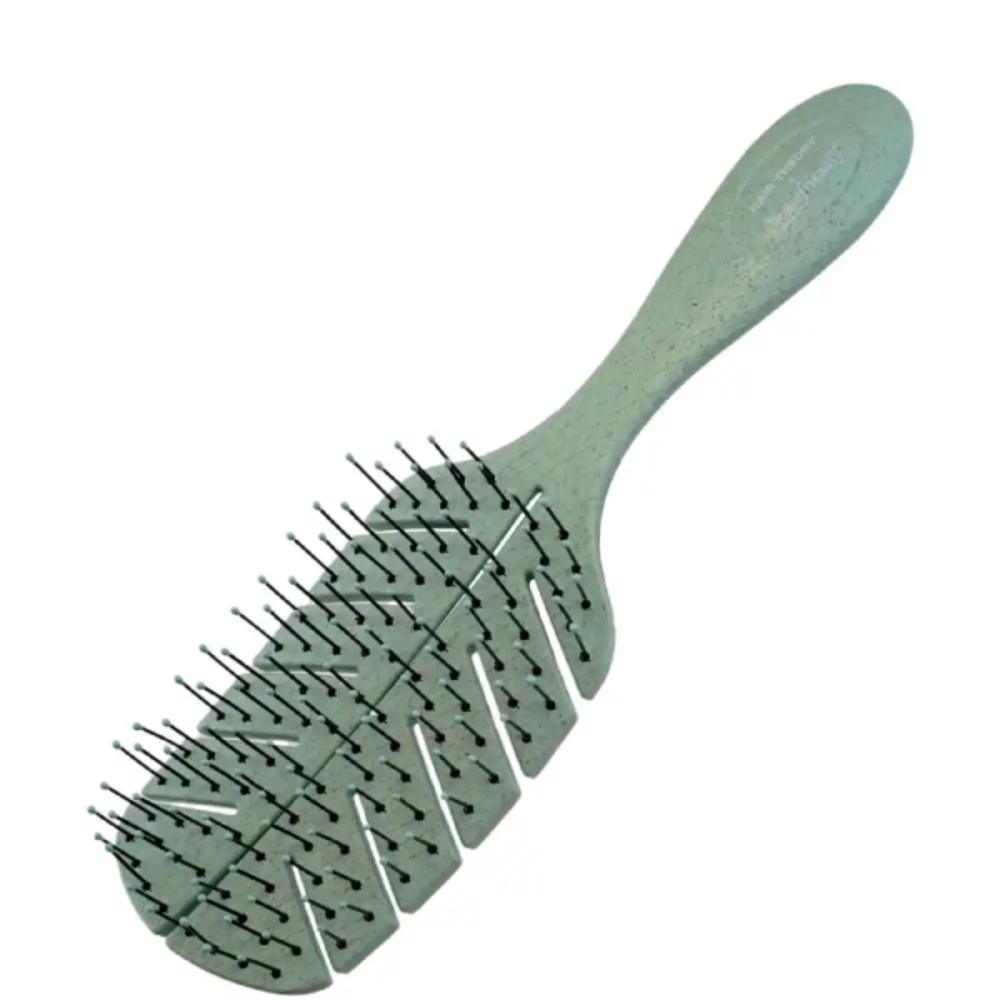 Hair Theory x Biofriendly Leaf Detangling Brush Green