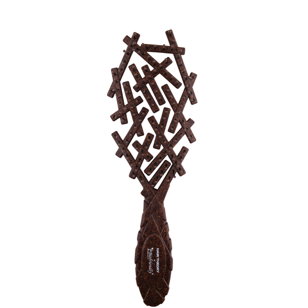 Hair Theory x Biofriendly Coconut Detangler Brush Brown
