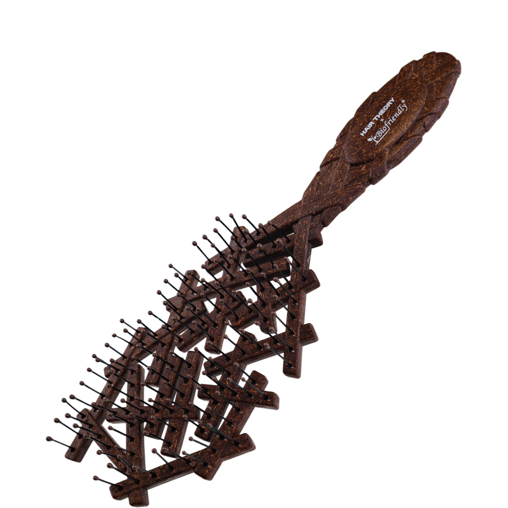 Hair Theory x Biofriendly Coconut Detangler Brush Brown