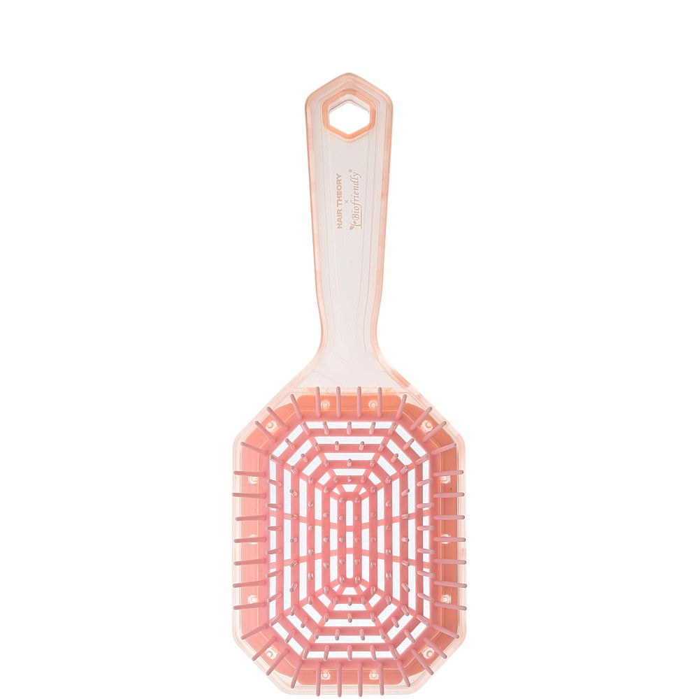Hair Theory x Biofriendly Polarglace Detangler Brush Clear Pink