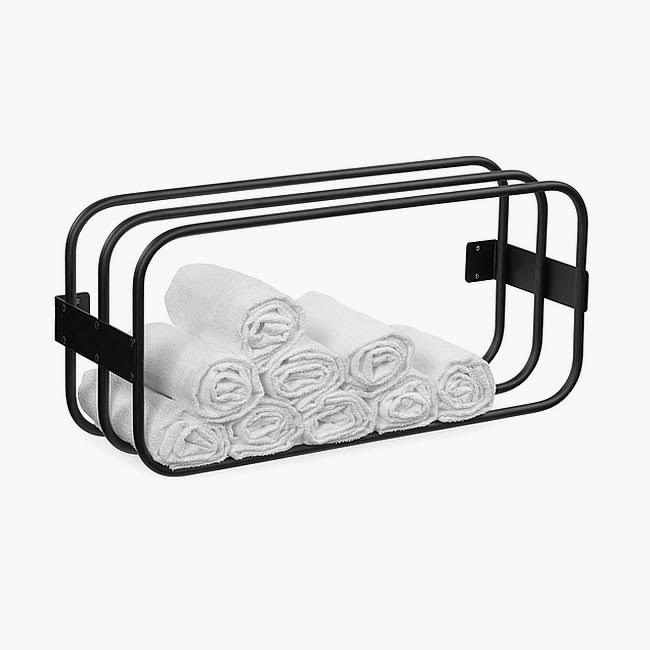 Crewe Orlando Towel Rack Black