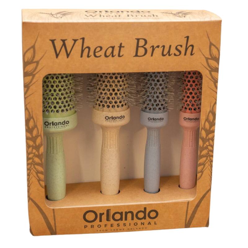 Crewe Orlando Ionic Heat Retaining Wheat Brush Set
