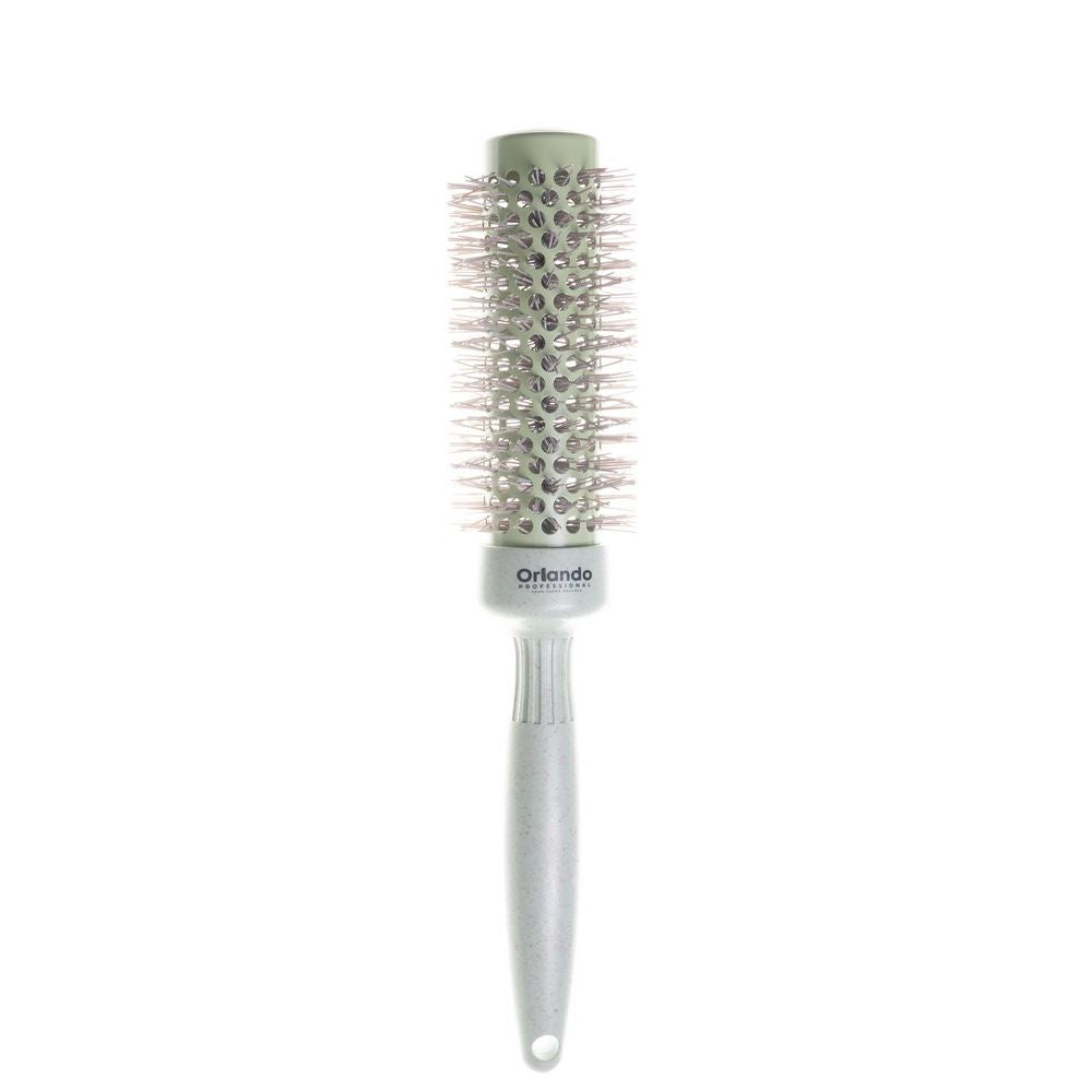 Crewe Orlando Ionic Heat Retaining Wheat Hair Brush 32mm - Sage