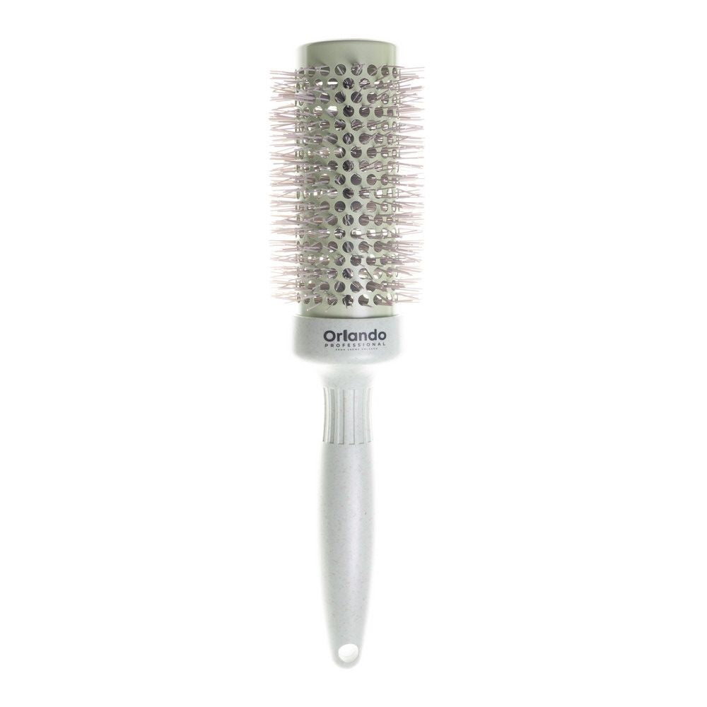 Crewe Orlando Ionic Heat Retaining Wheat Hair Brush 43mm - Sage
