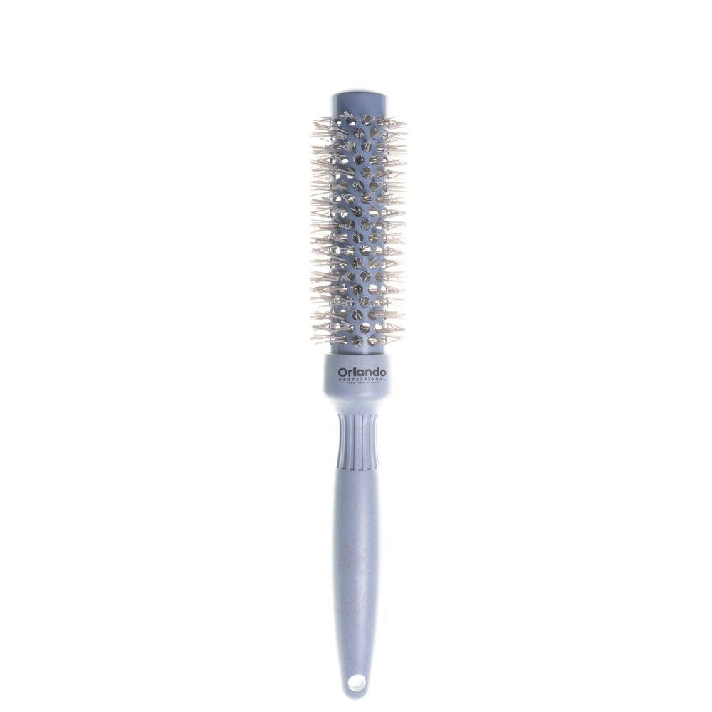 Crewe Orlando Ionic Heat Retaining Wheat Hair Brush 25mm - Cornflower