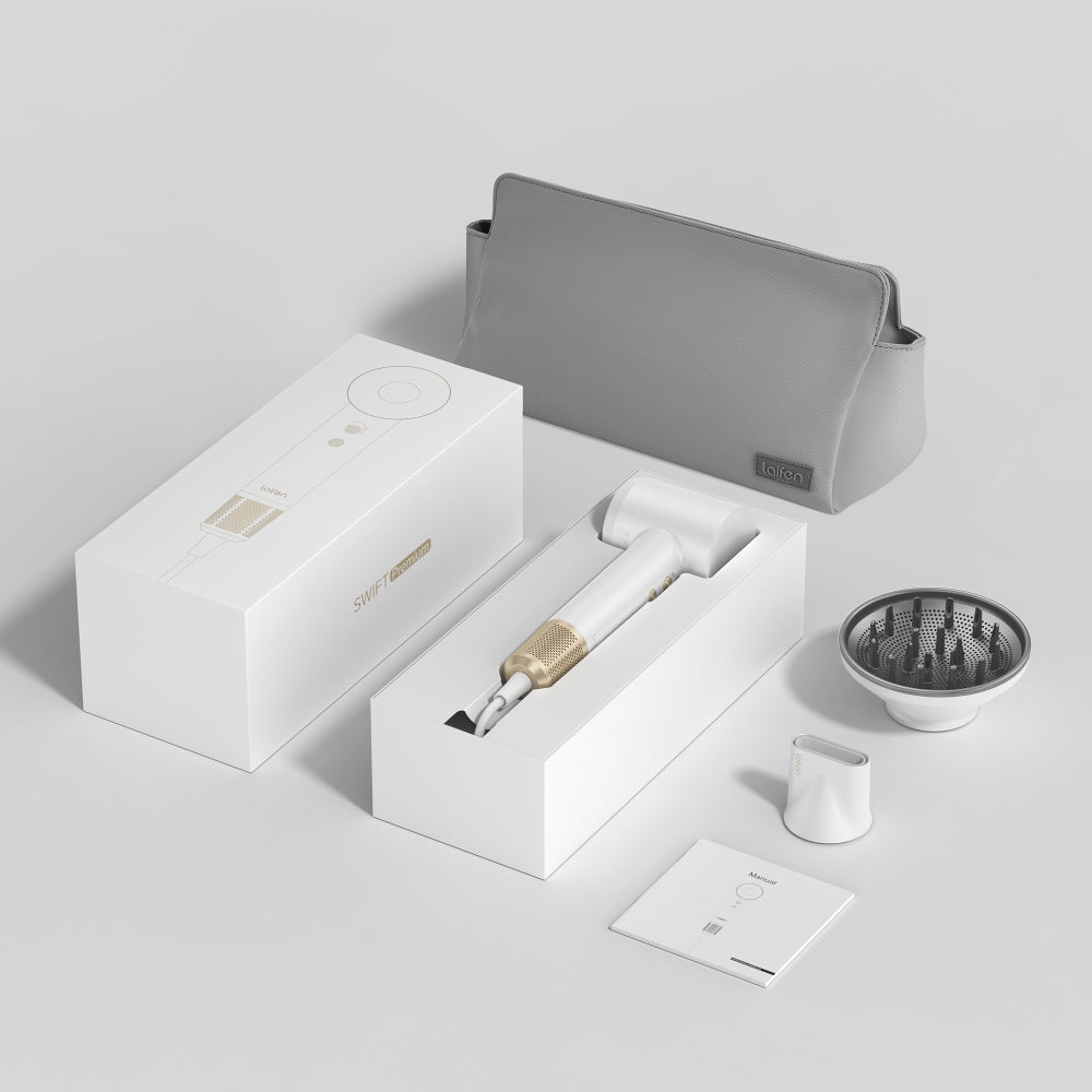 Laifen Swift Premium Hair Dryer Golden White