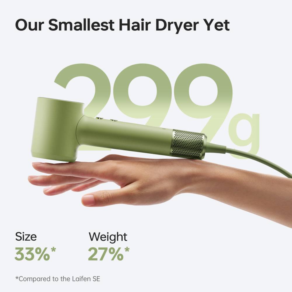 Laifen Mini High Speed Hair Dryer Jungle Green