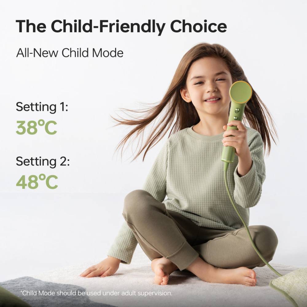 Laifen Mini High Speed Hair Dryer Jungle Green