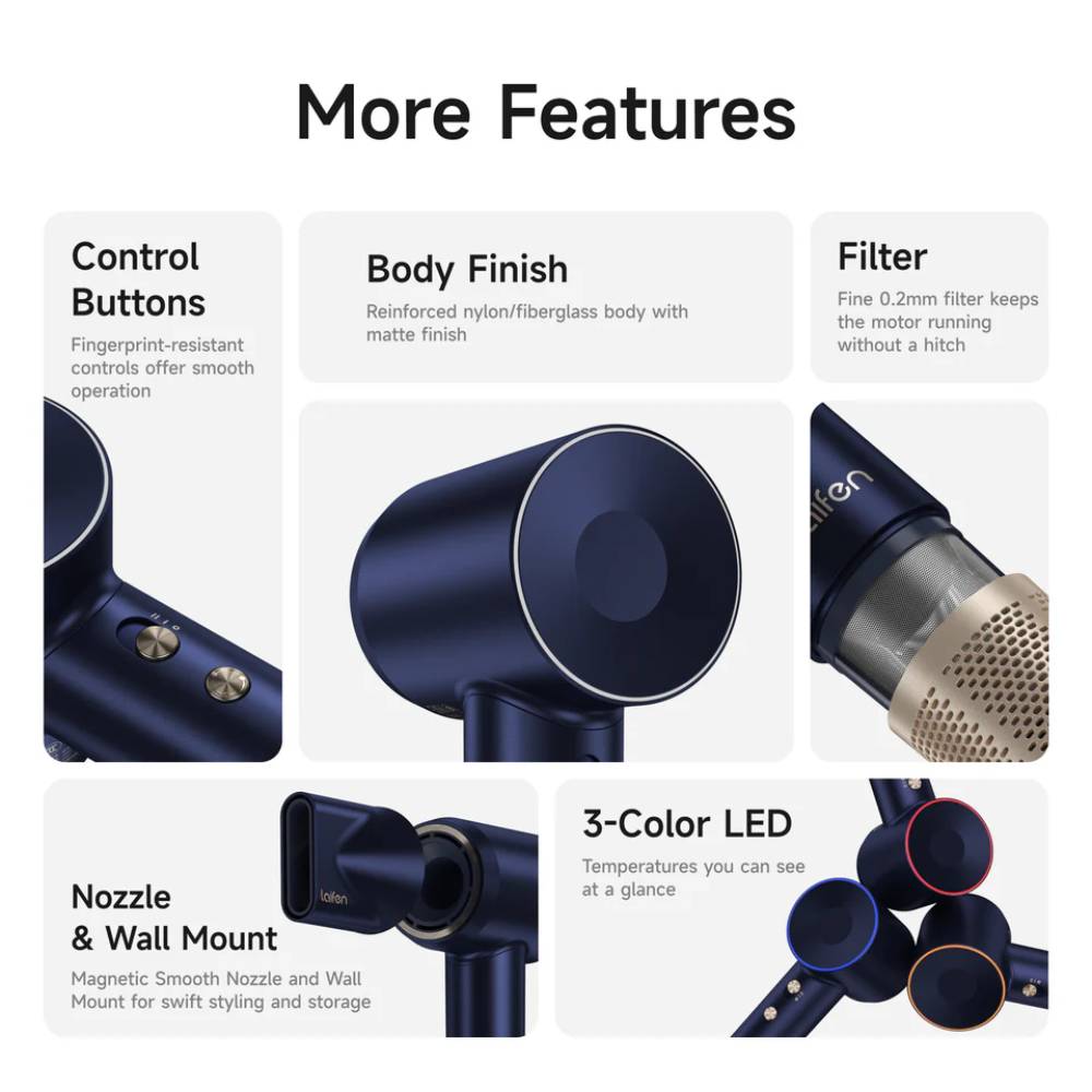 Laifen Swift Premium Hair Dryer Royal Blue