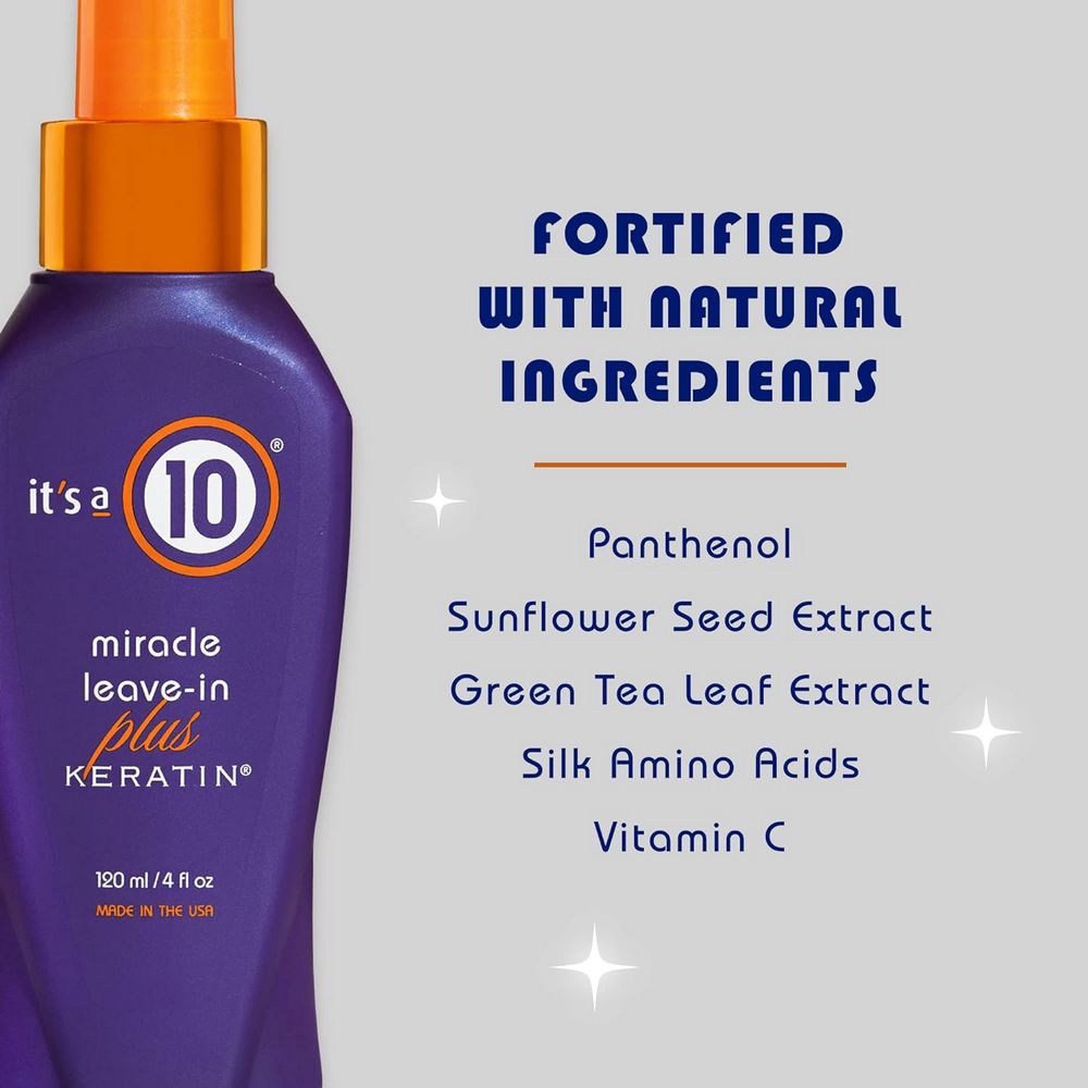 It's a 10 Miracle Leave-In Treatment Plus Keratin 295ml