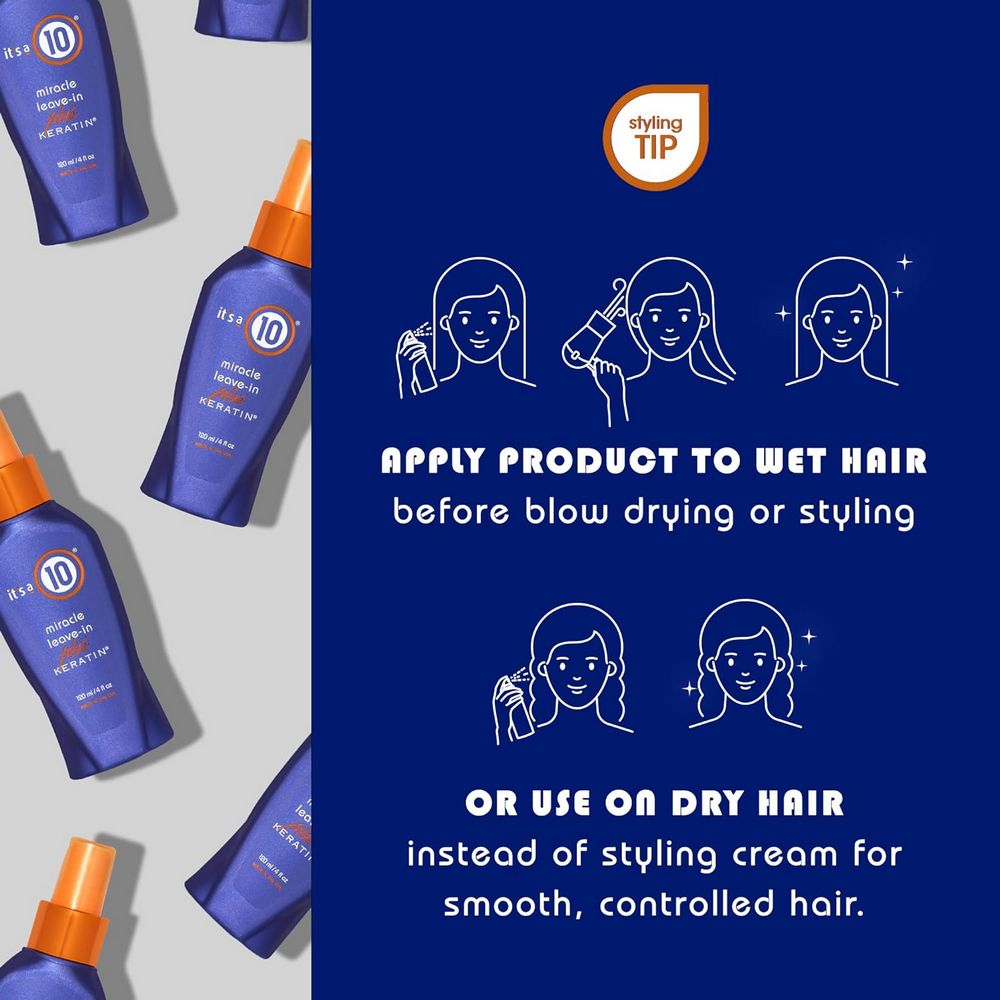 It's a 10 Miracle Leave-In Treatment Plus Keratin 295ml