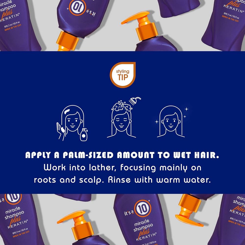It's a 10 Miracle Shampoo Plus Keratin 295ml