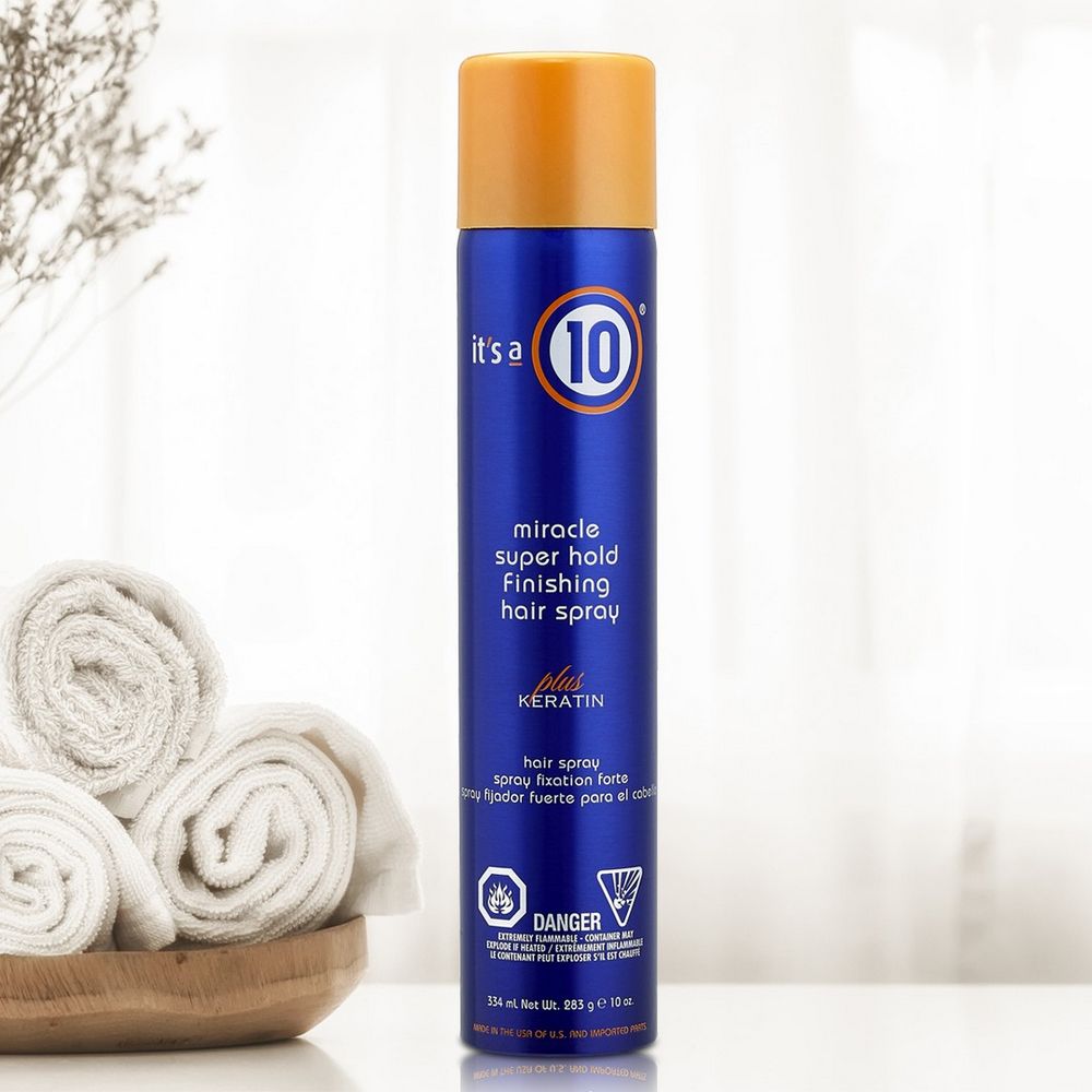 It's a 10 Miracle Super Hold Finishing Spray Plus Keratin 333ml