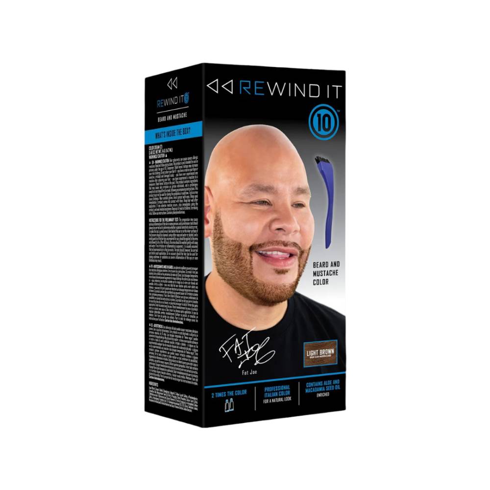 Rewind It 10 Beard and Mustache Color Light Brown