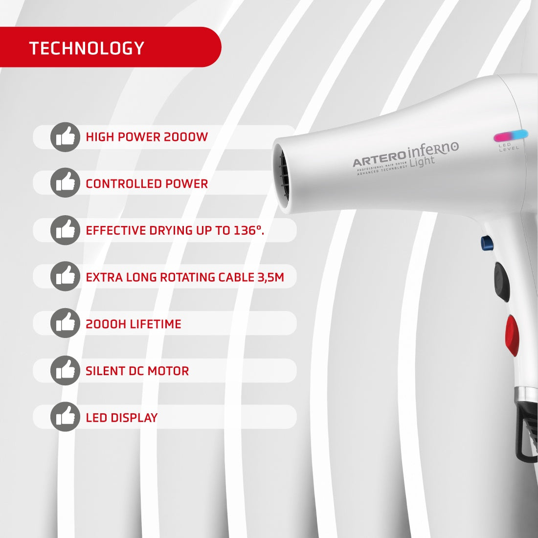 Artero Inferno Light Hairdryer