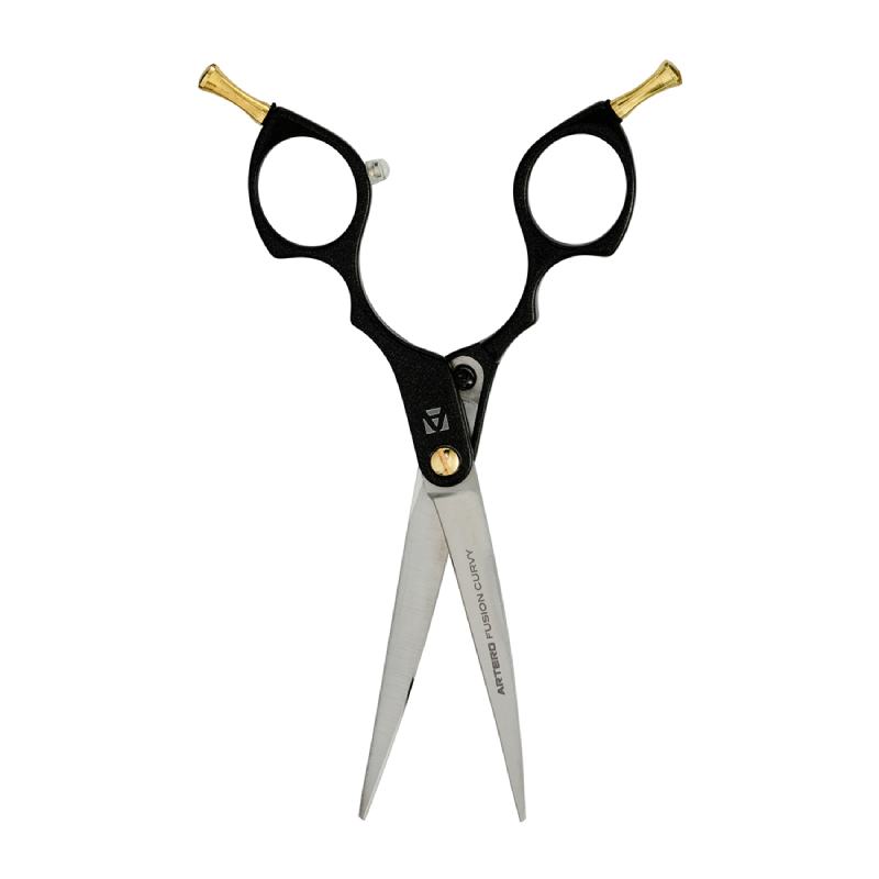 Artero Fusion Curvy Hair Cutting Scissor Black 6"