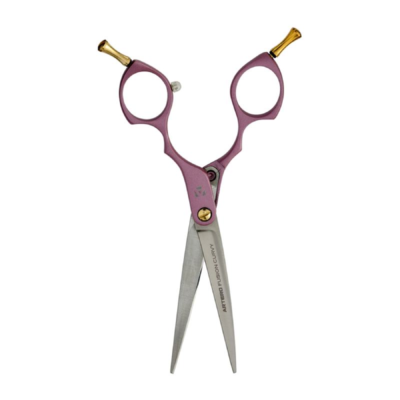 Artero Fusion Curvy Hair Cutting Scissor Pink 6"