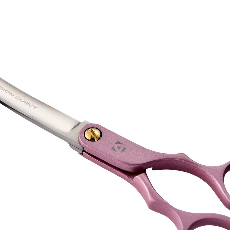 Artero Fusion Curvy Hair Cutting Scissor Pink 6"