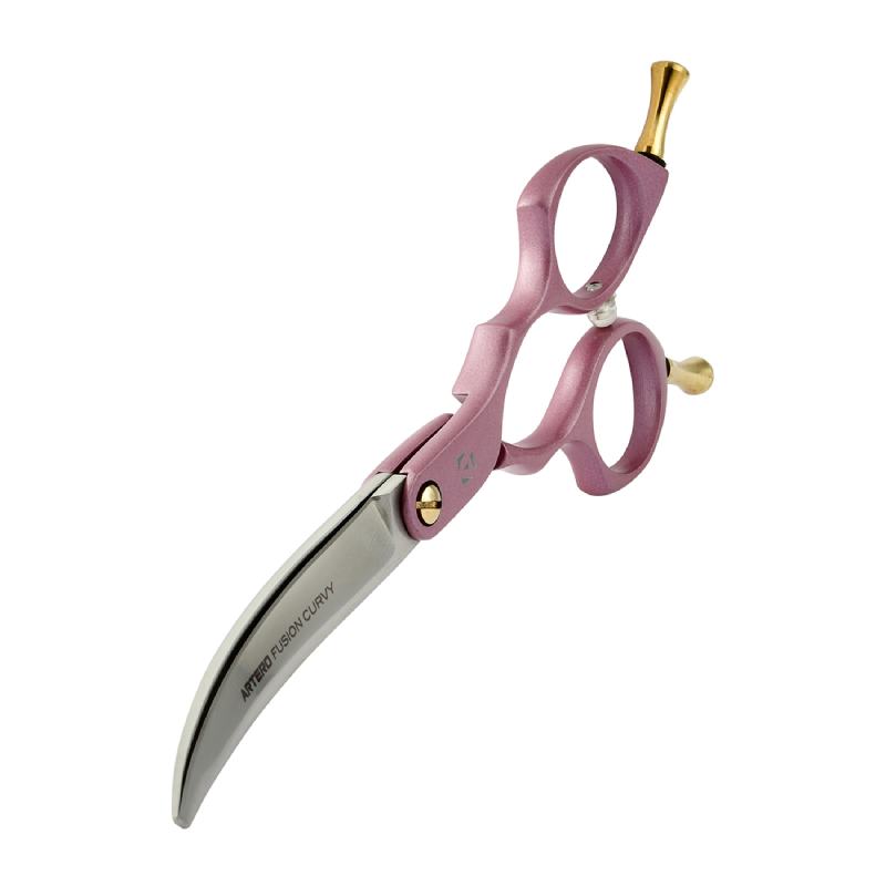 Artero Fusion Curvy Hair Cutting Scissor Pink 6"