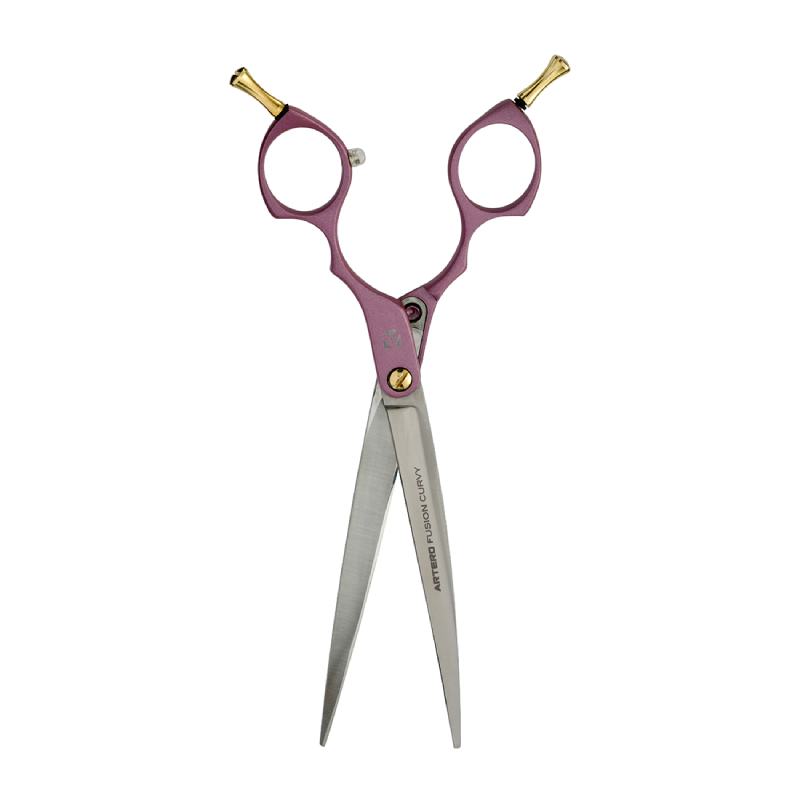Artero Fusion Curvy Hair Cutting Scissors Pink 7"