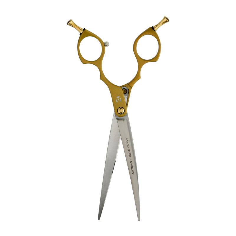 Artero Fusion Curvy Hair Cutting Scissor Gold 7"