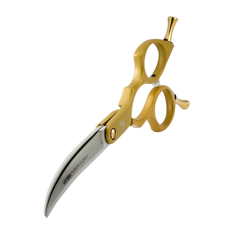 Artero Fusion Curvy Hair Cutting Scissor Gold 7"