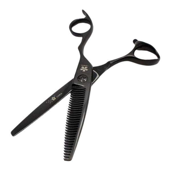 OHKA Black Gloss Thinning Scissors