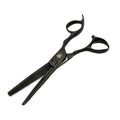OHKA Black Gloss 40 Teeth Left Handed Thinning Scissors 6"