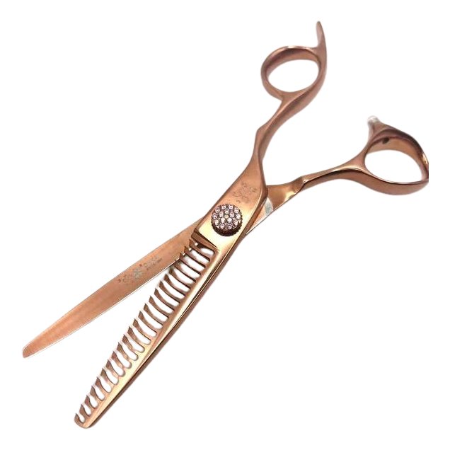 OHKA Jewel Rose Gold 30 Teeth Thinning Scissors