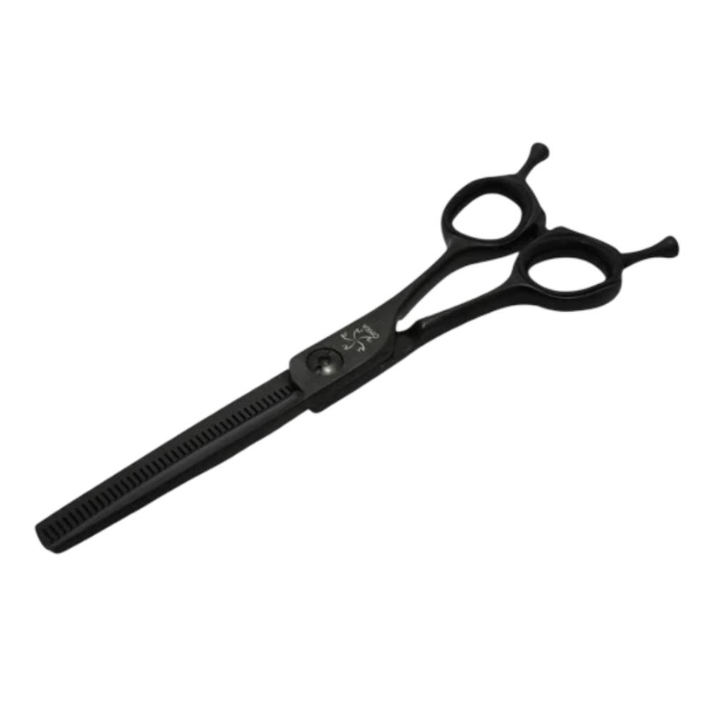 OHKA Elite ND 40 Teeth Reversible Thinning Scissor Black 6"