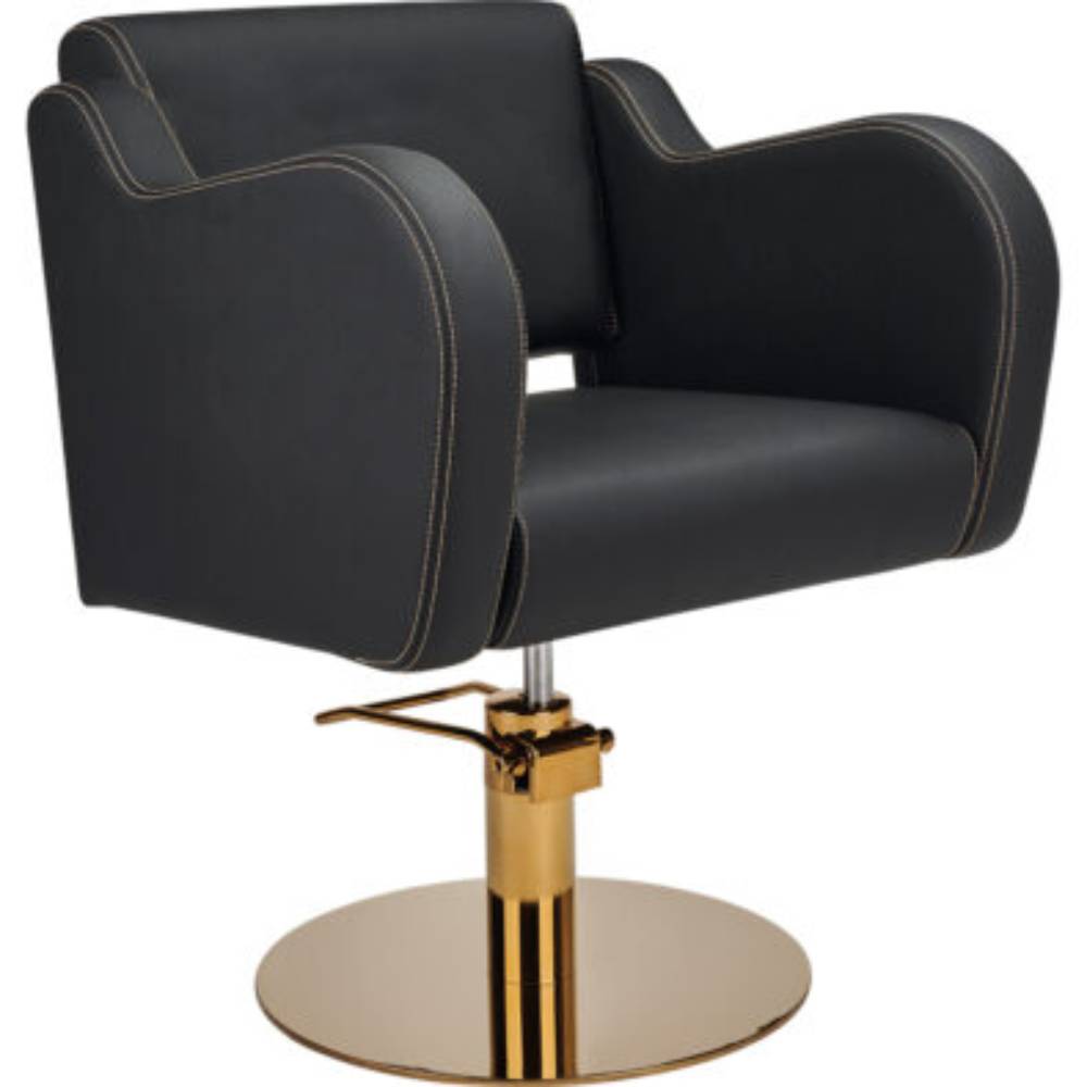 Ayala Holly Styling Chair Black and Gold