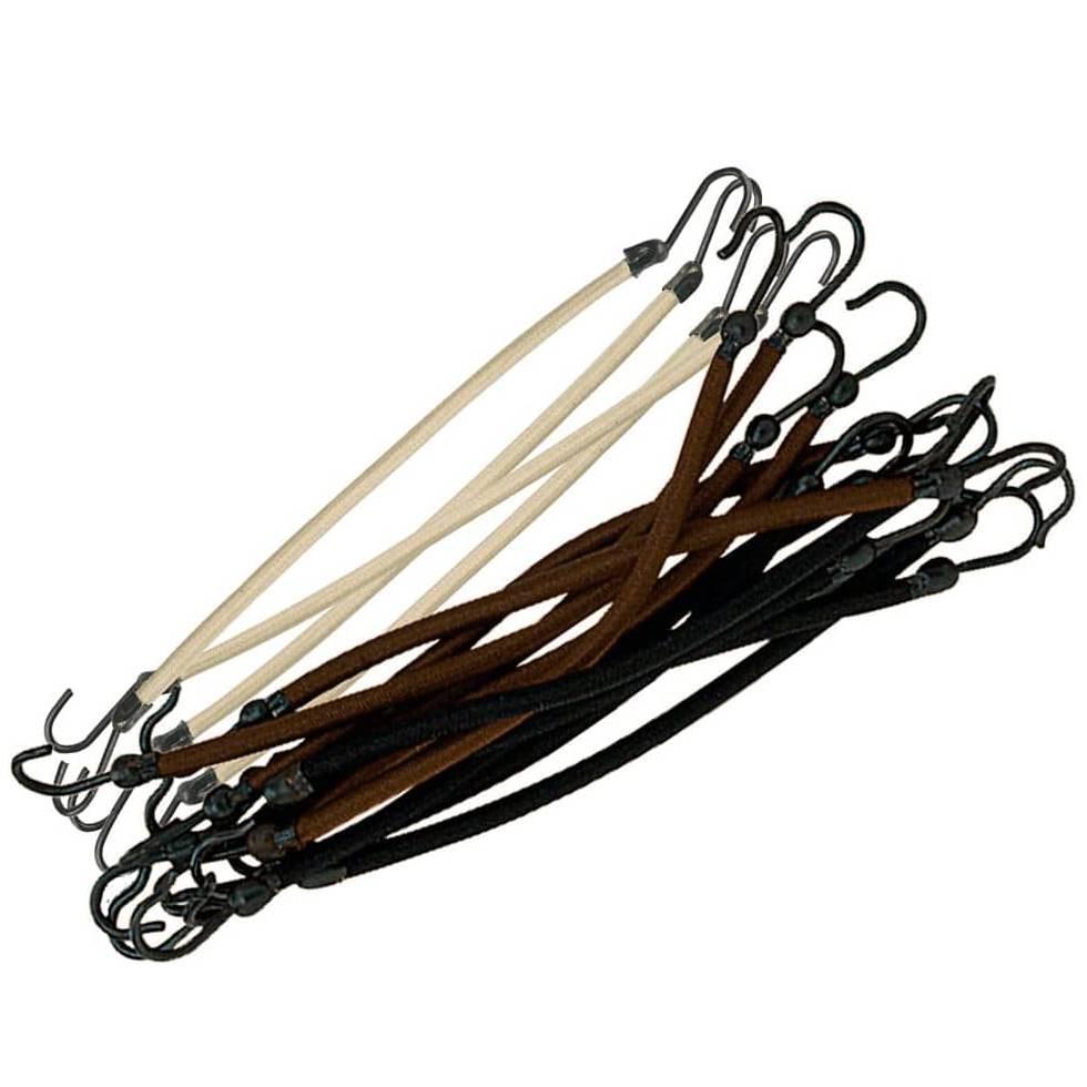 Sibel Hair Elastic Bands With Hook Assorted Colours (12)