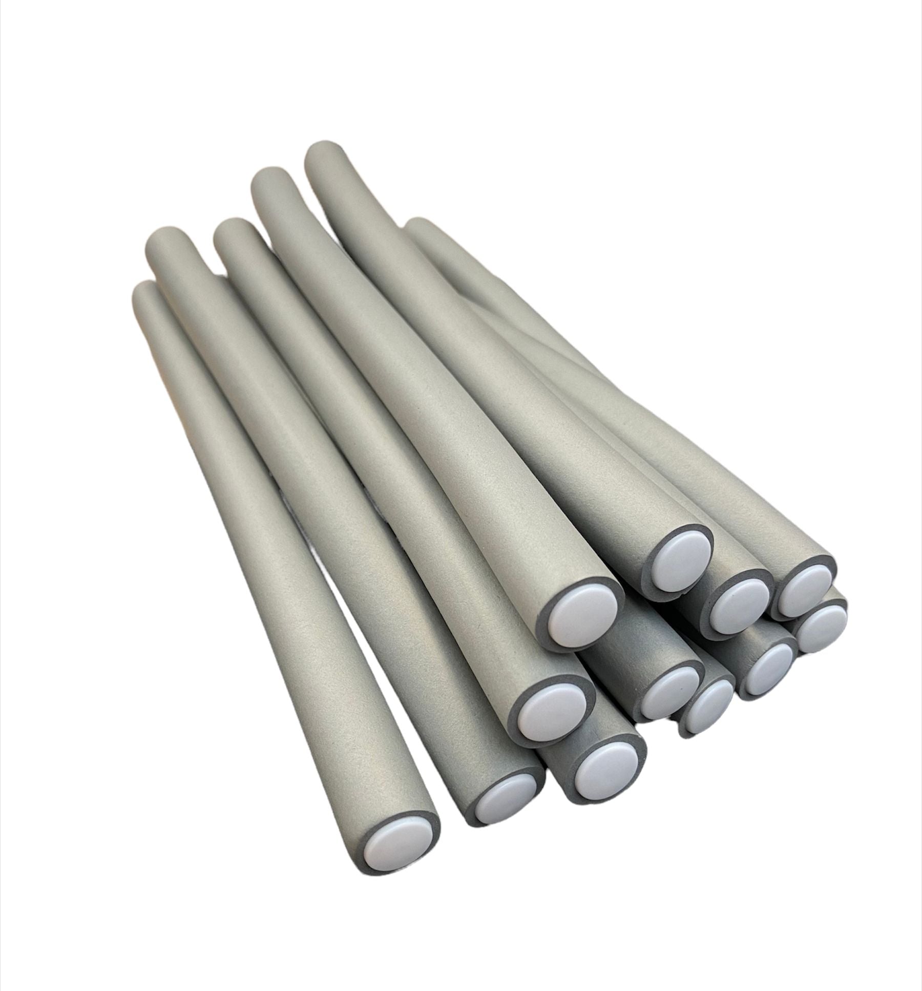 Sibel Bendy Rollers Super Flex Long Grey 25cm x 18mm (12)
