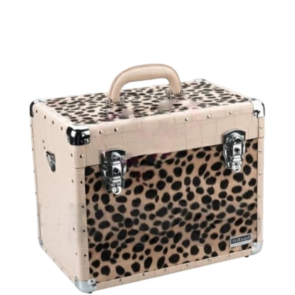 Sibel Leopard Print Beauty Case
