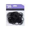 Head Gear Rubber Hair Bands Black (100)