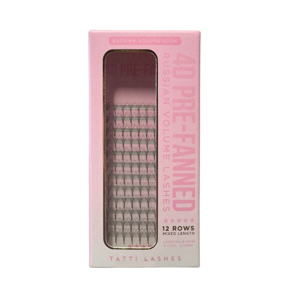 Tatti Lashes 4D Pre-Fanned Russian Volume Lashes 0.10 D Curl (8-15mm)