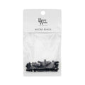 Beauty Works Aluminium Micro Rings Black 100 Pieces