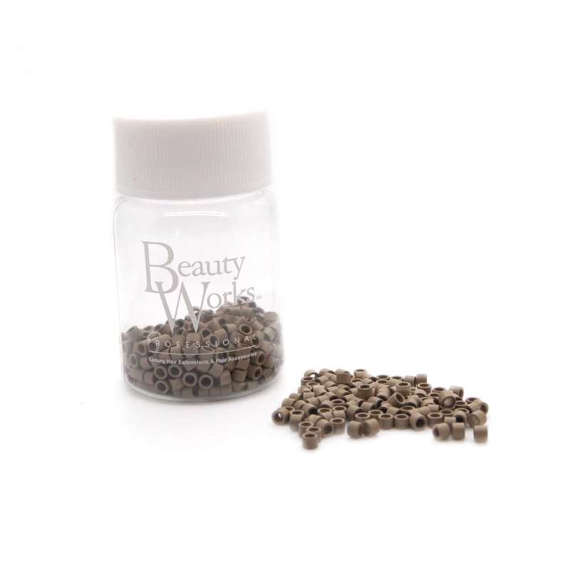 Beauty Works Aluminium Micro Rings Dark Blonde 500 Pieces