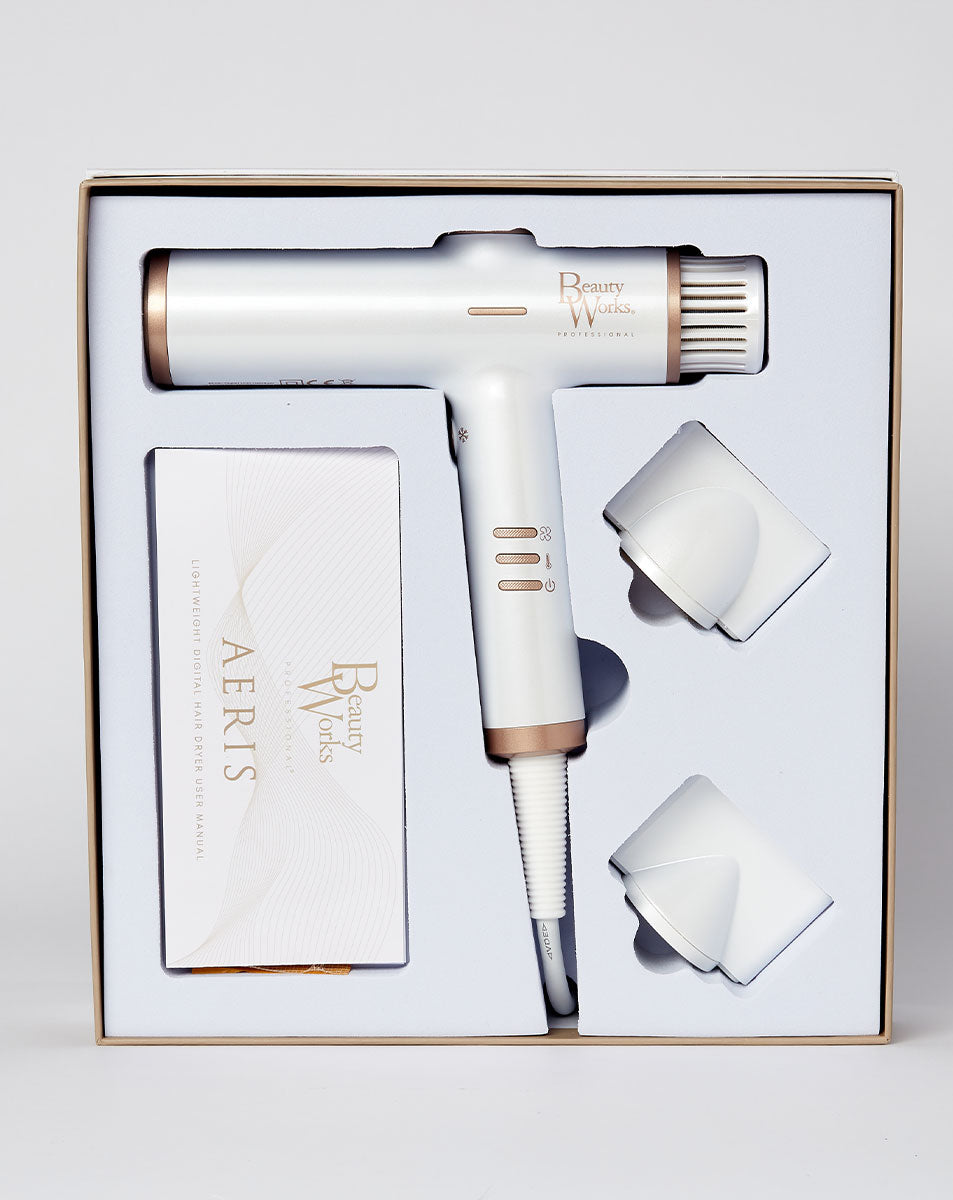 Beauty Works Aeris Digital Hair Dryer White
