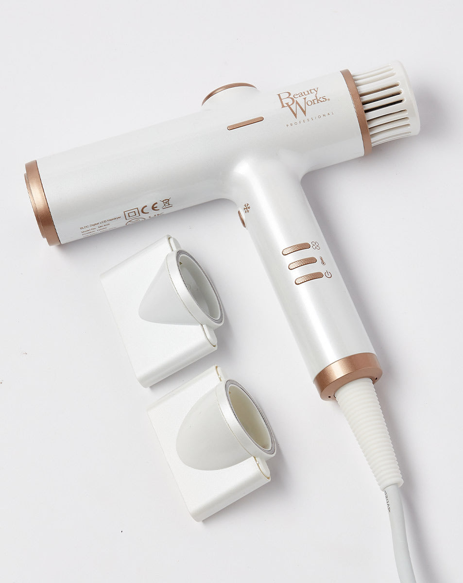 Beauty Works Aeris Digital Hair Dryer White