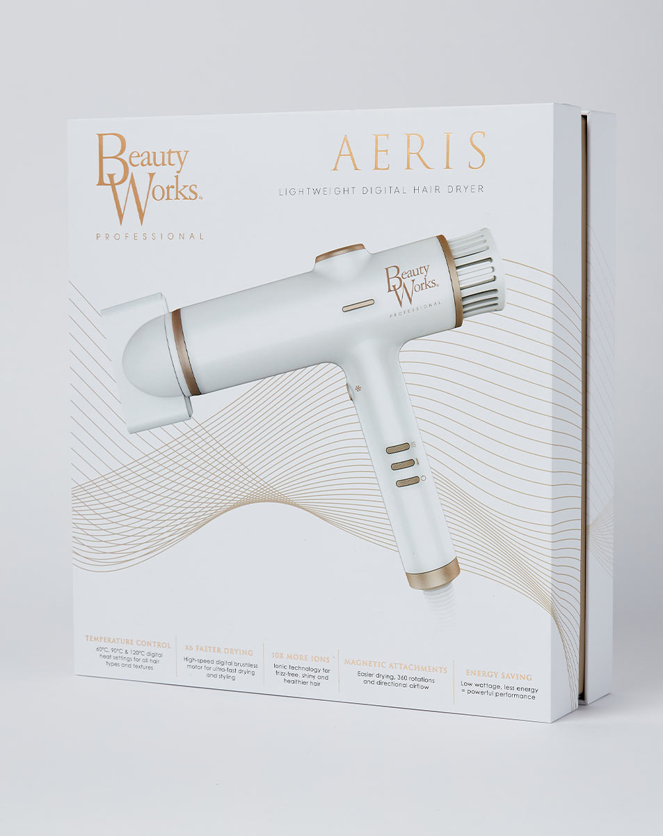 Beauty Works Aeris Digital Hair Dryer White