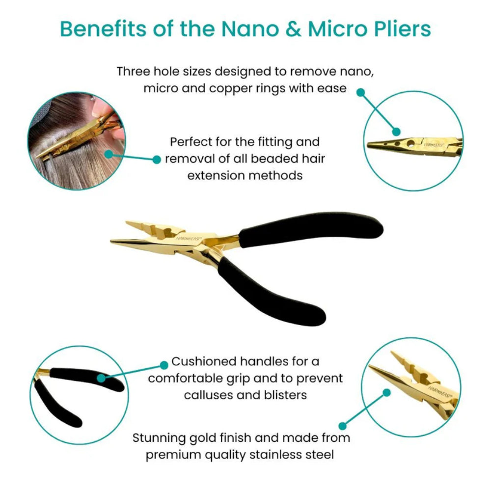 Hair Made Easi Nano & Micro Pliers for Hair Extensions