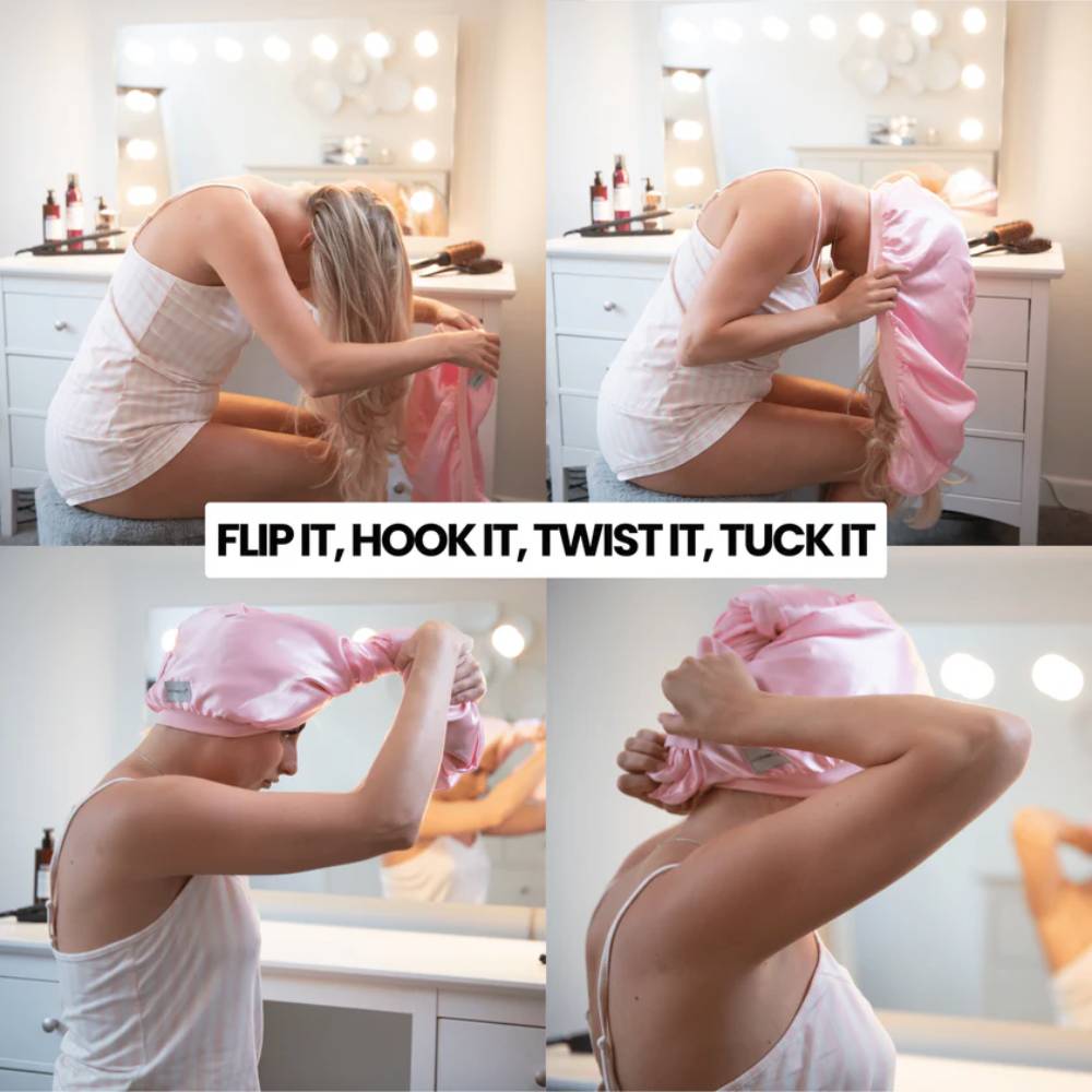 Hair Made Easi XL Luxe Sleep Wrap Powder Pink