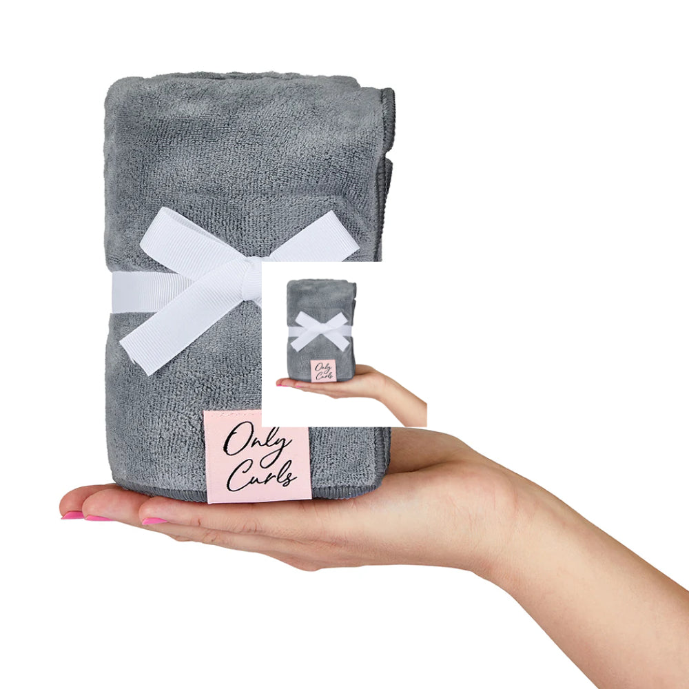 Only Curls Microfibre Hair Towel Grey
