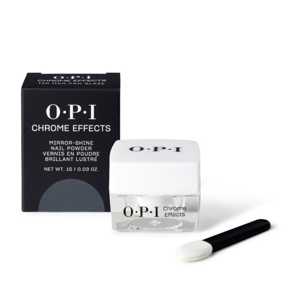 OPI Chrome Powder Tin Man Can Glaze 1g