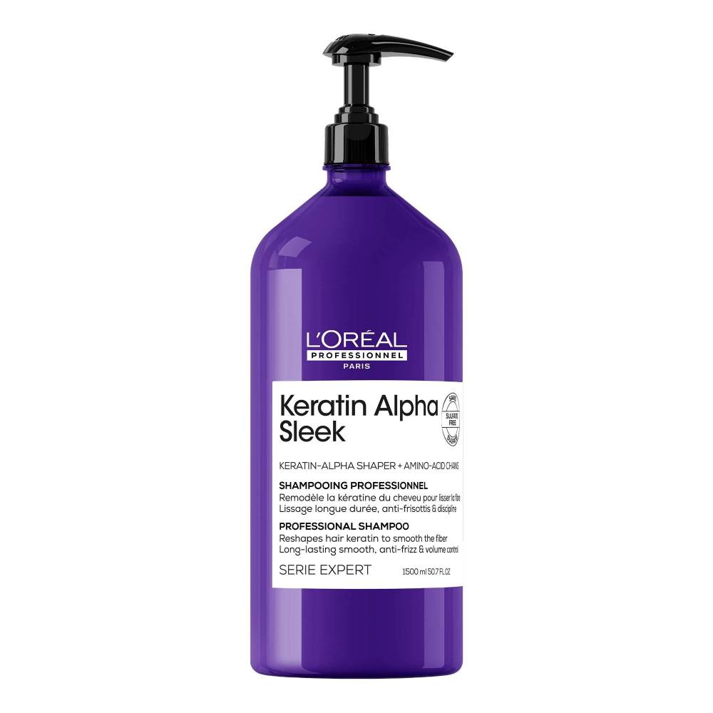 L'Oreal Serie Expert Keratin Alpha Sleek Shampoo 1500ml