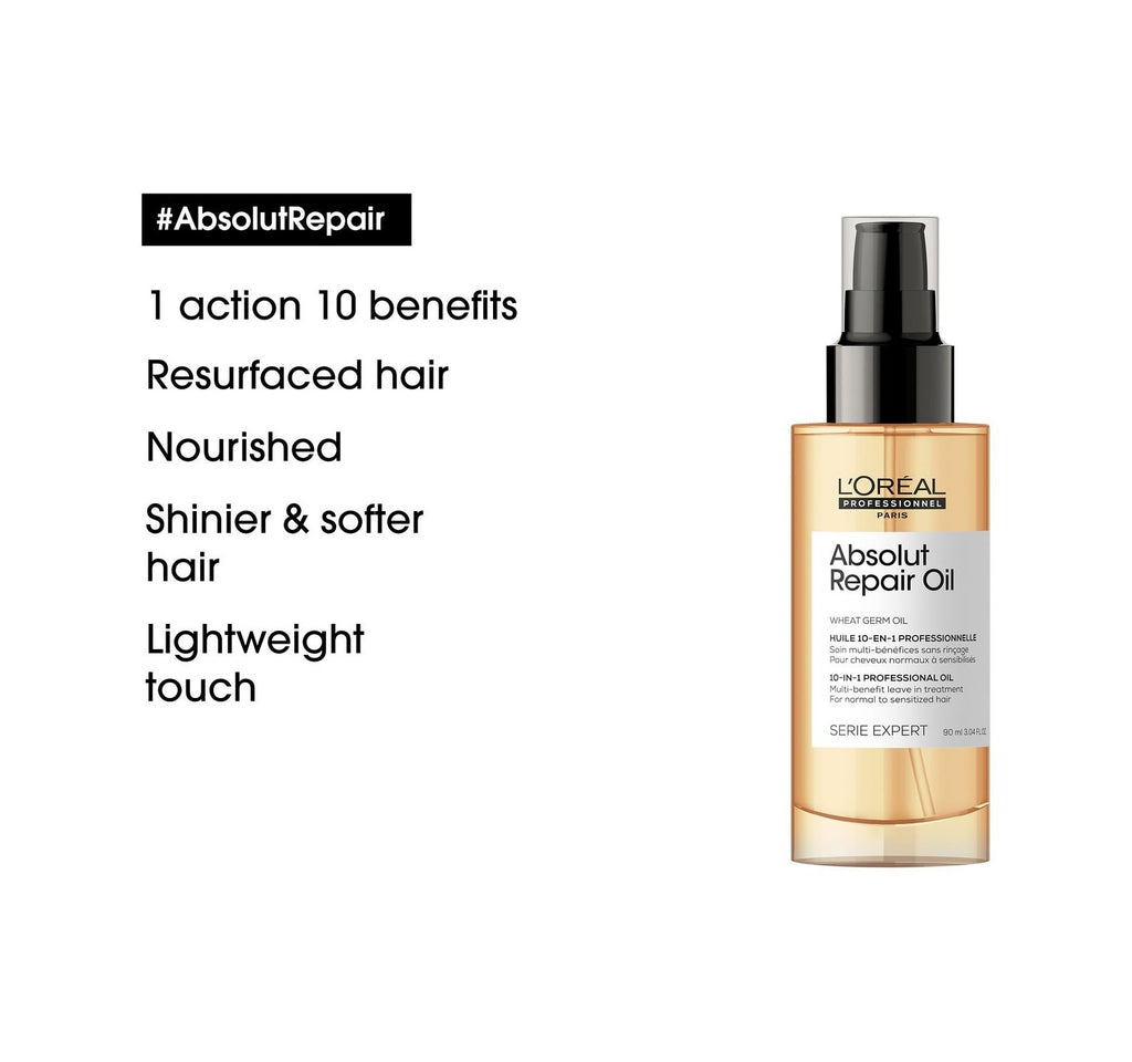 L'Oreal Serie Expert Absolut Repair 10-in-1 Leave In Oil 90ml