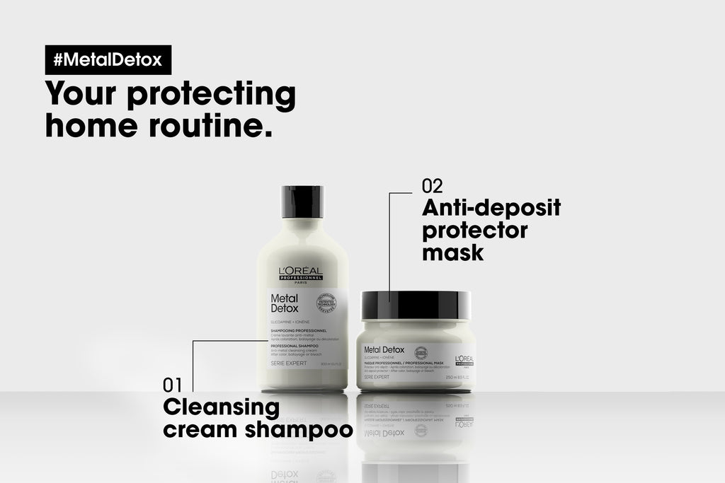 L'Oreal Serie Expert Metal Detox Anti-Metal Cleansing Cream Shampoo 300ml